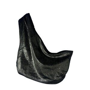 Susana Monaco Sequin BLACK, One Shoulder Crop TOP, RUCHED, TAYLOR SWIFT ERA, SM